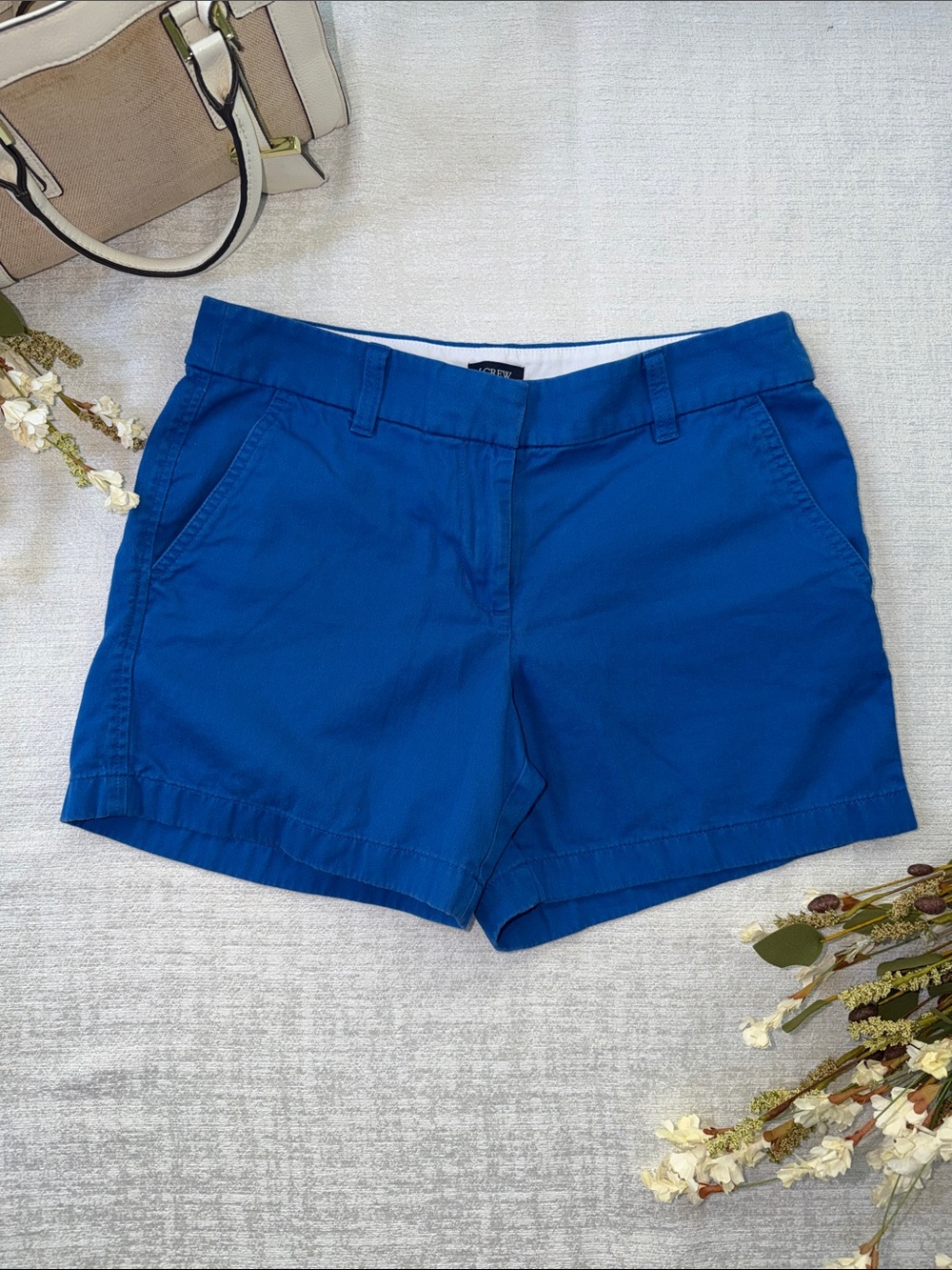 J. Crew Royal Blue Cotton Chino Shorts